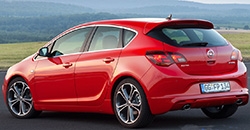 Opel Astra 2015 rear view