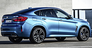 BMW X6 M 2018 rear view