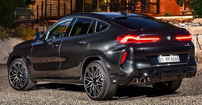 BMW X6 M 2023 rear view