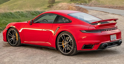 Porsche 911 Turbo 2025 rear view