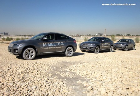 2011 BMW X6 and X5 at the BMW Roadshow in Dubai Autodrome