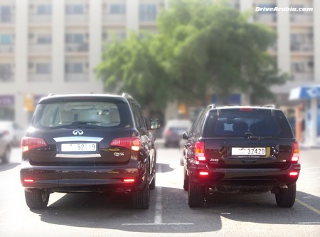 2011 Infiniti QX56 & 2002 Jeep Grand Cherokee