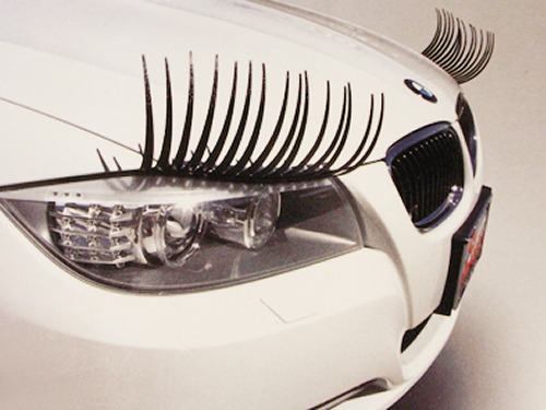 Eye lashes to dress up your car