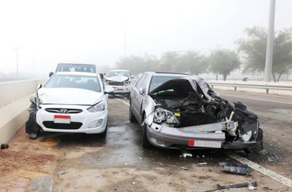 More than 100 cars involved in fog crashes on Abu Dhabi-Dubai road
